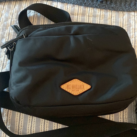 MZ Wallace Nylon trimmed with leather and dazzle . Black - Picture 5 of 6